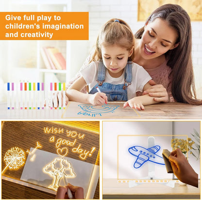 LED Acrylic Dry Erase Note Drawing Board